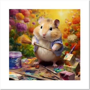 Farbenfrohe Hamsterkunst: Entdecke einzigartige Designs von hamsternden Künstlern Posters and Art